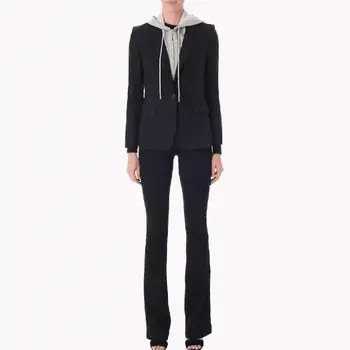 Newest Fashion 2020 Designer Blazer Women's Zipper Detachable Hooded Single Button Casual Blazer Jacket Outer Wear
Newest Fashion 2020 Designer Blazer Women's Zipper Detachable Hooded Single Button Casual Blazer Jacket Outer Wear