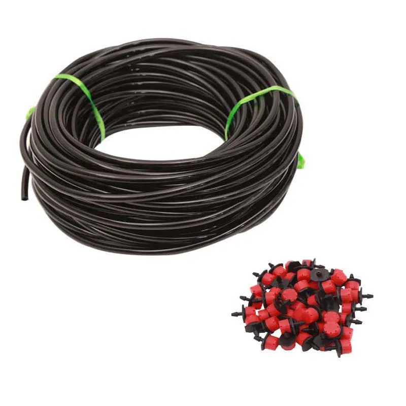 60M/70M/ 80M + 75 Barbed Tee Red Drip Nozzle Automatic Watering Device Irrigation Set Garden Kit Pvc Water Pipe Drip Irrigation
60M/70M/ 80M + 75 Barbed Tee Red Drip Nozzle Automatic Watering Device Irrigation Set Garden Kit Pvc Water Pipe Drip Irrigation