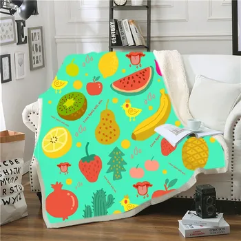 Strawberry/Banana/Kiwi/Watermelon Flannel Blanket Colorful Fruit Fleece Blanket For Bedroom Throw Blanket Home Decor Blanket
Strawberry/Banana/Kiwi/Watermelon Flannel Blanket Colorful Fruit Fleece Blanket For Bedroom Throw Blanket Home Decor Blanket