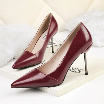 2020 New Spring/Autumn Women Pumps High Thin Heels Pointed Toe Shallow Sexy Bridal Wedding Women Shoes Wine Red High Heels 
2020 New Spring/Autumn Women Pumps High Thin Heels Pointed Toe Shallow Sexy Bridal Wedding Women Shoes Wine Red High Heels