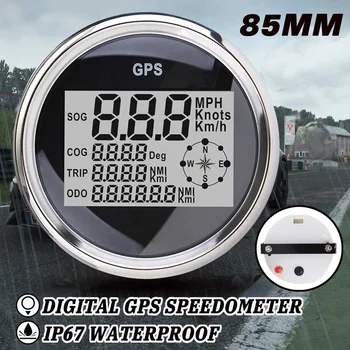 85mm Multi-Functional Gauge Meter Car Speedometer Odometer Compasses GPS Antenna Digital IP67 Waterproof Truck Boat Auto
85mm Multi-Functional Gauge Meter Car Speedometer Odometer Compasses GPS Antenna Digital IP67 Waterproof Truck Boat Auto