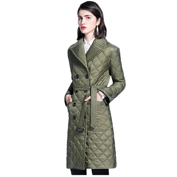 High quality 2019 New Women jacket full Sleeve Double-breasted Parka Thin adjustable waist Elegant lady Outwear cotton Snow Wear
High quality 2019 New Women jacket full Sleeve Double-breasted Parka Thin adjustable waist Elegant lady Outwear cotton Snow Wear