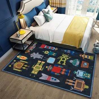 Children Bedroom Play Tent Area Rugs Cartoon Space Rocket Robot Print Home Decor Floor Mat Kids Climbing Non-Slip Kitchen Carpet
Children Bedroom Play Tent Area Rugs Cartoon Space Rocket Robot Print Home Decor Floor Mat Kids Climbing Non-Slip Kitchen Carpet