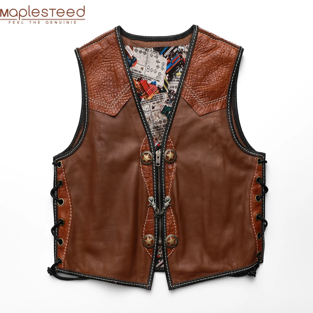 Customized Asian Size M-9XL Motorcycle Vest 100% Genuine Cowhide Leather Men Biker Vest Moto Club VestS Sleeveless Jacket M467
Customized Asian Size M-9XL Motorcycle Vest 100% Genuine Cowhide Leather Men Biker Vest Moto Club VestS Sleeveless Jacket M467