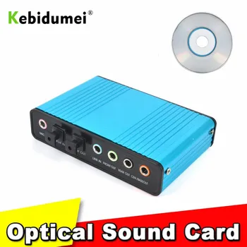 kebidumei USB Sound Card 6 Channel 5.1 Optical External Audio Card Converter for Laptop Desktop USB 2.0 External Sound Card
kebidumei USB Sound Card 6 Channel 5.1 Optical External Audio Card Converter for Laptop Desktop USB 2.0 External Sound Card