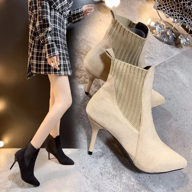 WOMEN'S Shoes 2019 Autumn And Winter New Style High-Heel Thin Heeled Pointed-Toe Women's Elasticity Yarn Mouth Online Celebrity
WOMEN'S Shoes 2019 Autumn And Winter New Style High-Heel Thin Heeled Pointed-Toe Women's Elasticity Yarn Mouth Online Celebrity