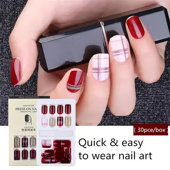 30PCS Reusable Fake Nails Stick Acrylic Detachable Ballerina Artificial False Nails Tips Press On Full Cover Manicure Art Tools
30PCS Reusable Fake Nails Stick Acrylic Detachable Ballerina Artificial False Nails Tips Press On Full Cover Manicure Art Tools