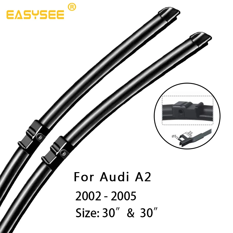 

Windscreen windshield winter Rubber wiper Blades for Audi A2 X2 Fit Side Pin Arms 2002 20003 2004 2005 30"&30"