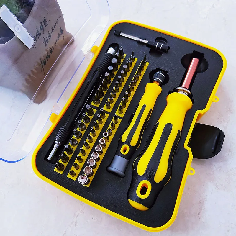61 in 1 Screwdriver Set Multi-function Computer PC Mobile Phone Digital Electronic Device Repair Home Tools Insulated Bits
61 in 1 Screwdriver Set Multi-function Computer PC Mobile Phone Digital Electronic Device Repair Home Tools Insulated Bits