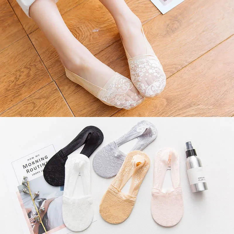 The New Woman Spring Summer Lace Invisible Socks Silicone Non-Skid Shallow Ship Socks Female
The New Woman Spring Summer Lace Invisible Socks Silicone Non-Skid Shallow Ship Socks Female