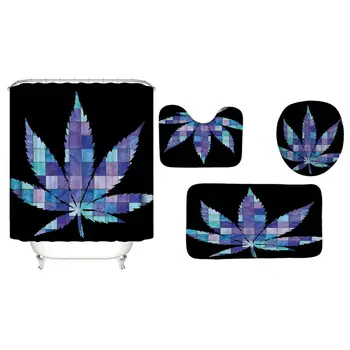 4PCS/Set Maple leaf Shower Curtain Bath Curtain Waterproof Polyester Shower Curtain Non-Slip Bathroom Rugs Bath
4PCS/Set Maple leaf Shower Curtain Bath Curtain Waterproof Polyester Shower Curtain Non-Slip Bathroom Rugs Bath