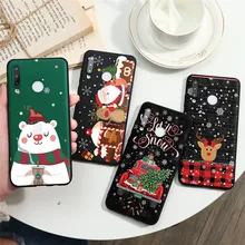 Рождественский чехол для Huawei P30 P20 P40 Mate 10 20 Lite E Pro P Smart Y6 Y7 Y9 2019 Honor 9X