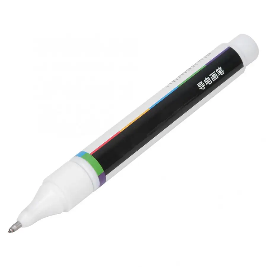Conductive Ink Pen Electric Paint Pen Electronic Circuit DIY Craft PCB Repair Tool Optional Color Gold/Black
Conductive Ink Pen Electric Paint Pen Electronic Circuit DIY Craft PCB Repair Tool Optional Color Gold/Black