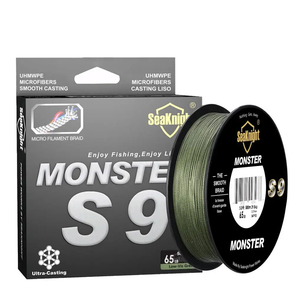 S9 9 Strands Braided Lines 500M Super Smooth PE Braid Multifilament Carp Fishing Lines Saltwater for Sea Fishing
S9 9 Strands Braided Lines 500M Super Smooth PE Braid Multifilament Carp Fishing Lines Saltwater for Sea Fishing