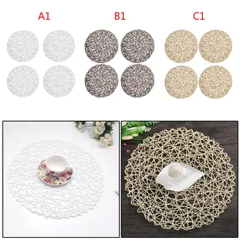 4 x Rural Table Hollow Mat Round Woven Dining Placemat Pads Dinnerware Cup New paper rope
4 x Rural Table Hollow Mat Round Woven Dining Placemat Pads Dinnerware Cup New paper rope
