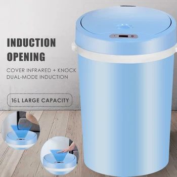 Round Shape Automatic Touchless Intelligent Automatic Smart Infrared Motion Sensor Rubbish Waste Bin Kitchen Dry wet Trash Can
Round Shape Automatic Touchless Intelligent Automatic Smart Infrared Motion Sensor Rubbish Waste Bin Kitchen Dry wet Trash Can