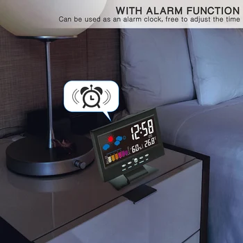 Multi-function Large Screen Alarm Clock Calendar Alarms LED with Backlight Weather Digital Display Desktop Clock Modern Square
Multi-function Large Screen Alarm Clock Calendar Alarms LED with Backlight Weather Digital Display Desktop Clock Modern Square