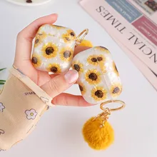 Sunflower Shell Pattern with Hairball Keychain Case for Case Soft Earphone Charging Box Accessories Funda
Sunflower Shell Pattern with Hairball Keychain Case for Case Soft Earphone Charging Box Accessories Funda