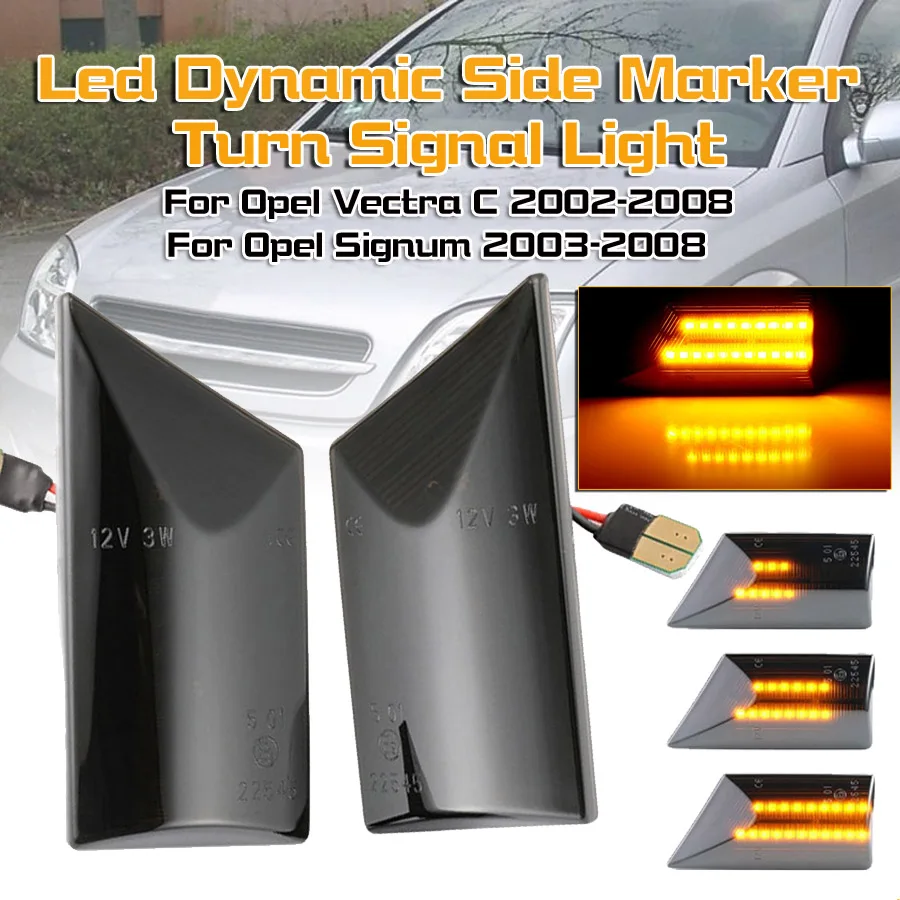 2PCS For Opel Vectra C 2002-2008 For Opel Signum 2003-2008 2 pieces Led Dynamic Side Marker Turn Signal Light Sequential Blinker
2PCS For Opel Vectra C 2002-2008 For Opel Signum 2003-2008 2 pieces Led Dynamic Side Marker Turn Signal Light Sequential Blinker