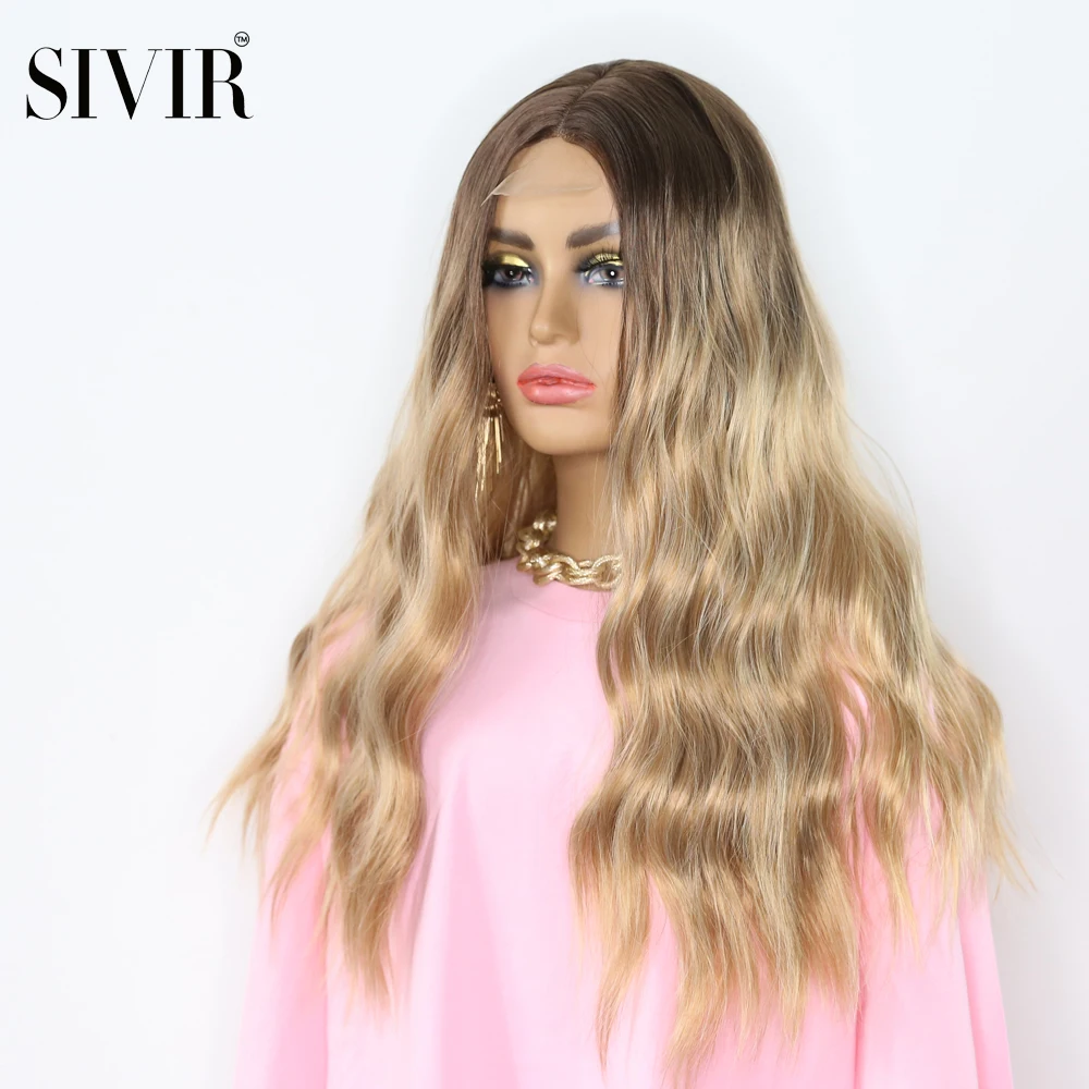 Cosplay Wig Middle Part Lace Long Wavy 0mbre Blonde Wig Red African American Synthetic Wigs For Black Women
Cosplay Wig Middle Part Lace Long Wavy 0mbre Blonde Wig Red African American Synthetic Wigs For Black Women