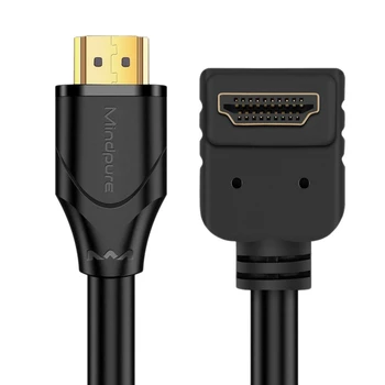 Mindpure HDMI HD Cable Version 2.0 4K90 Degree Elbow Right Angle for PS4 Computer to TV Set Top Box Projector
Mindpure HDMI HD Cable Version 2.0 4K90 Degree Elbow Right Angle for PS4 Computer to TV Set Top Box Projector
