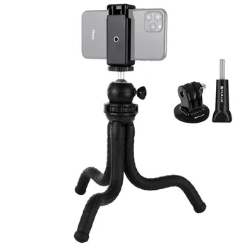 Mini Octopus Flexible Tripod Holder with Ball Head&Phone Clam +Tripod Mount Adapter Long Screw for DSLR Camera GoPro Phone
Mini Octopus Flexible Tripod Holder with Ball Head&Phone Clam +Tripod Mount Adapter Long Screw for DSLR Camera GoPro Phone