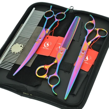 8.0" Japan Steel Dog Scissors Straight Shears Thinning Tijeras Animal Curved Tesoura Pet Grooming Scissors Set with Comb HB0292
8.0" Japan Steel Dog Scissors Straight Shears Thinning Tijeras Animal Curved Tesoura Pet Grooming Scissors Set with Comb HB0292