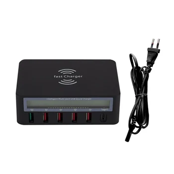 Qi Fast Charger 7 In 1 Current USB 3.0 Practical Voltage Professional Tablet LCD Display Multi Port Phone Wireless
Qi Fast Charger 7 In 1 Current USB 3.0 Practical Voltage Professional Tablet LCD Display Multi Port Phone Wireless