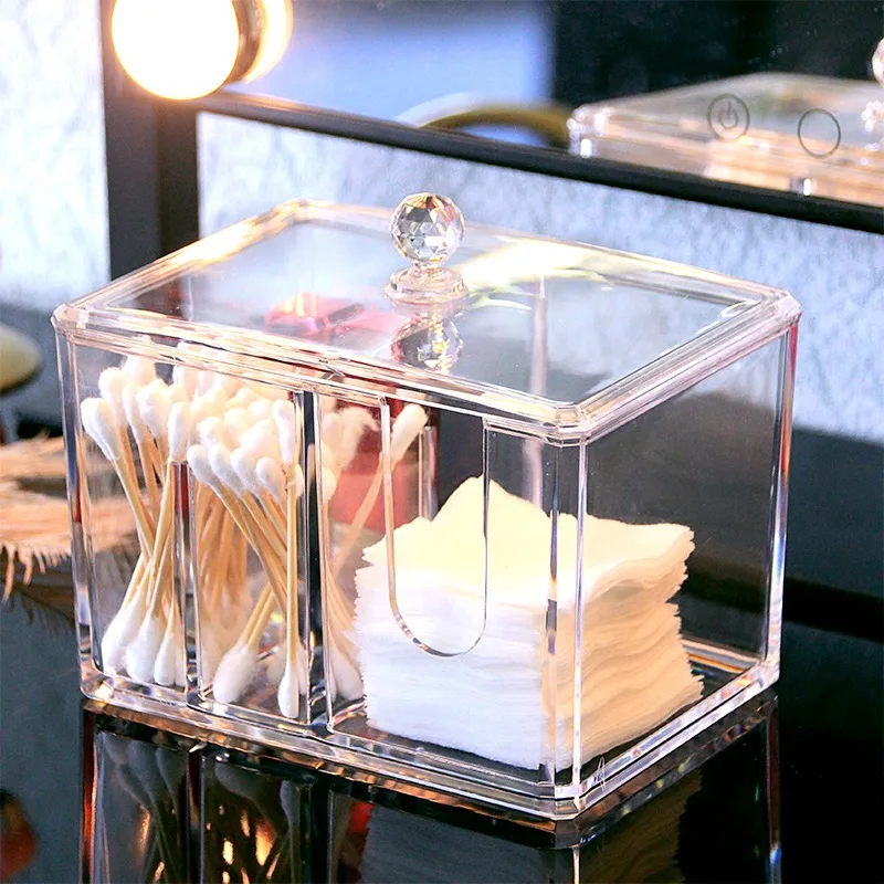 Transparent Cotton Puff Storage Box Square Acrylic Cotton Swab Glove Box Desktop Dustproof Cosmetic Jewelry Organizing Box
Transparent Cotton Puff Storage Box Square Acrylic Cotton Swab Glove Box Desktop Dustproof Cosmetic Jewelry Organizing Box