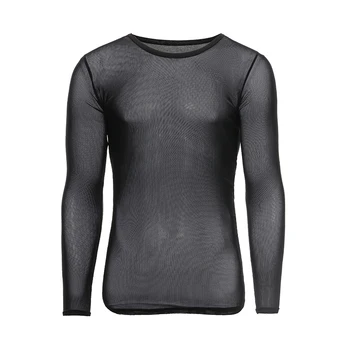 Men's Undershirts Gay Nylon Mesh See Through Sheer Long Sleeves T Shirts Male Sexy Compression Shirts Tank Tops Undershirt
Men's Undershirts Gay Nylon Mesh See Through Sheer Long Sleeves T Shirts Male Sexy Compression Shirts Tank Tops Undershirt
