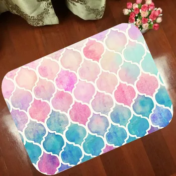 Floor Mats Anti Slip Mat Colorful Watercolor lattice geometry Printed Pattern Carpet Rug for Bathroom Door Living Room
Floor Mats Anti Slip Mat Colorful Watercolor lattice geometry Printed Pattern Carpet Rug for Bathroom Door Living Room