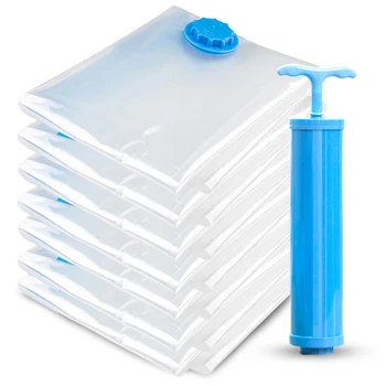 9 PCs Set Vacuum Bag Clothes Storage Bag With Valve Home Organizer Foldable Compressed Large Seal Space Saving Seal Bags /BY
9 PCs Set Vacuum Bag Clothes Storage Bag With Valve Home Organizer Foldable Compressed Large Seal Space Saving Seal Bags /BY