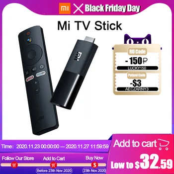 Xiaomi Mi TV Stick Android TV 9.0 Quad-core Dolby DTS HD Dual Decoding 1GB RAM 8GB ROM Google Assistant Netflix Global Version
Xiaomi Mi TV Stick Android TV 9.0 Quad-core Dolby DTS HD Dual Decoding 1GB RAM 8GB ROM Google Assistant Netflix Global Version