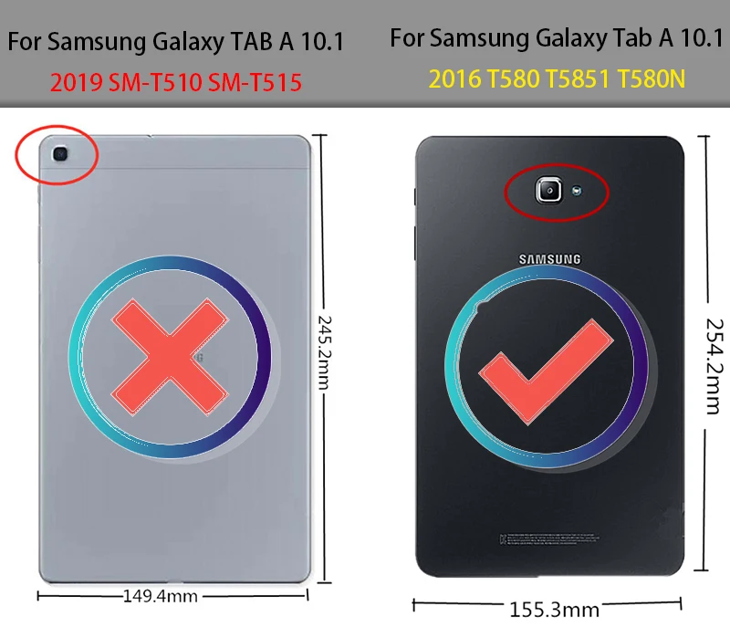 Чехол для Samsung Galaxy Tab A A6 10 1 2016 T585 T580 SM T580N PU кожаный тонкий чехол samsung t580 +