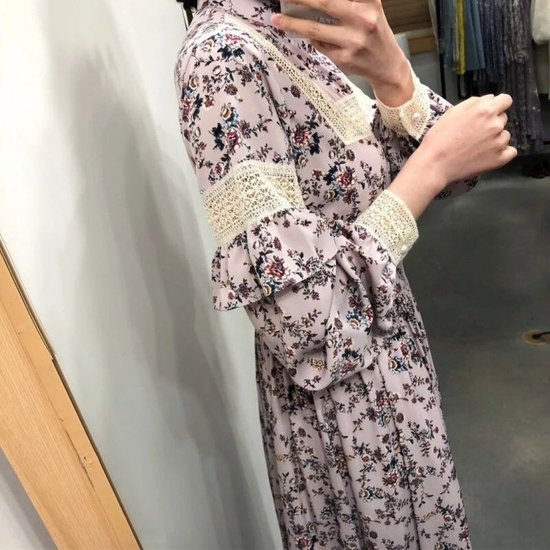 Heavy Lace Patchwork Lantern Sleeve Flower Dress a Line Spring Autumn Long Dress Vintage Look Robe Longue Vestido Largo Vestiti
Heavy Lace Patchwork Lantern Sleeve Flower Dress a Line Spring Autumn Long Dress Vintage Look Robe Longue Vestido Largo Vestiti