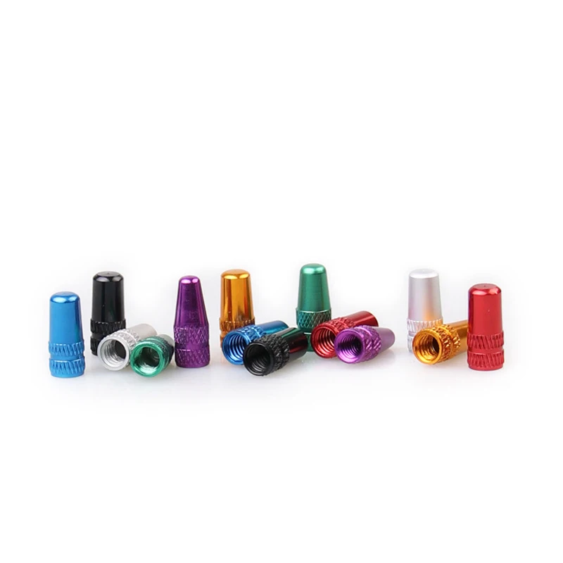 2/4PCS Bicycle Valve Cap Aluminum Bicycle Presta Valve Cap High Pressure Spikes Tire Valve Dust Cover