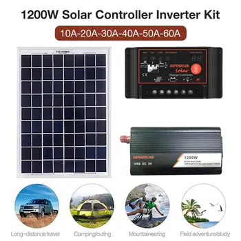Digital Tube Controller AC230V 1200W Solar Power System Solar Panel Solar Controller Inverter Set Solar Power System Battery Rev
Digital Tube Controller AC230V 1200W Solar Power System Solar Panel Solar Controller Inverter Set Solar Power System Battery Rev