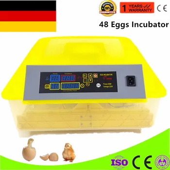 48 Eggs Small Home Chicken Ducks Birds Full Automatic Intelligent Temperature Control Egg Incubator 80W EU Plug 220V
48 Eggs Small Home Chicken Ducks Birds Full Automatic Intelligent Temperature Control Egg Incubator 80W EU Plug 220V