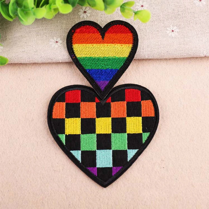Colour loving heart patches for clothing iron on embroidered appliques iron sew on clothes patch sewing accessories for DIY Love
Colour loving heart patches for clothing iron on embroidered appliques iron sew on clothes patch sewing accessories for DIY Love