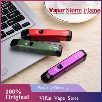 

Hot Sale Original Vapor Storm Flame Pod Kit with 1100mAh Battery & 2ml Pod & 0.6ohm / 1.2ohm Mesh Coil E-cig Vape Kit Vs Drag S