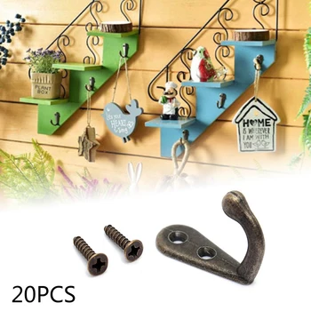 20Pcs Vintage Style Rustic Cast Iron Wall Coat Hooks Hat Hook Hall Tree Hardware Wall Hooks High Quality Bathrooms Bedrooms Rack
20Pcs Vintage Style Rustic Cast Iron Wall Coat Hooks Hat Hook Hall Tree Hardware Wall Hooks High Quality Bathrooms Bedrooms Rack