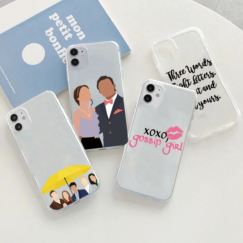 Cute Gossip Girl Love Best Friends Phone Case For iPhone 11 12 Pro Max 7 8 6 Plus X XR XS 12Mini 5 Soft Transparent Covers | Мобильные