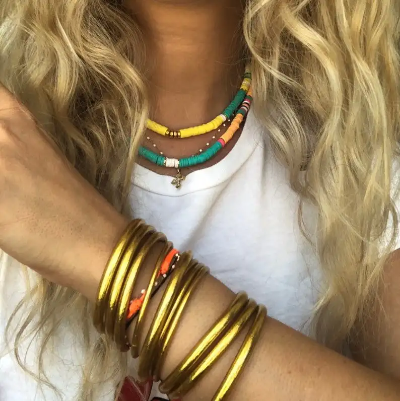 G.YCX Recycled Disc African Vinyl Beads Heishi Necklace Choker Bijoux Femme Boho Wicca Colar Feminino Lucite Shell Necklace Gift
G.YCX Recycled Disc African Vinyl Beads Heishi Necklace Choker Bijoux Femme Boho Wicca Colar Feminino Lucite Shell Necklace Gift
