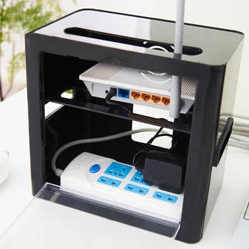 Multi Functional Router Storage Box With Transparent Window Power Socket Hub Storage Box(Black)
Multi Functional Router Storage Box With Transparent Window Power Socket Hub Storage Box(Black)