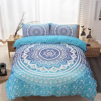 3-piece Quilt Cover Set Polyester Comfortable Bedding Pillowcase Set Geometric Printed Fitted Sheet With Elastic Bed Polyester
3-piece Quilt Cover Set Polyester Comfortable Bedding Pillowcase Set Geometric Printed Fitted Sheet With Elastic Bed Polyester