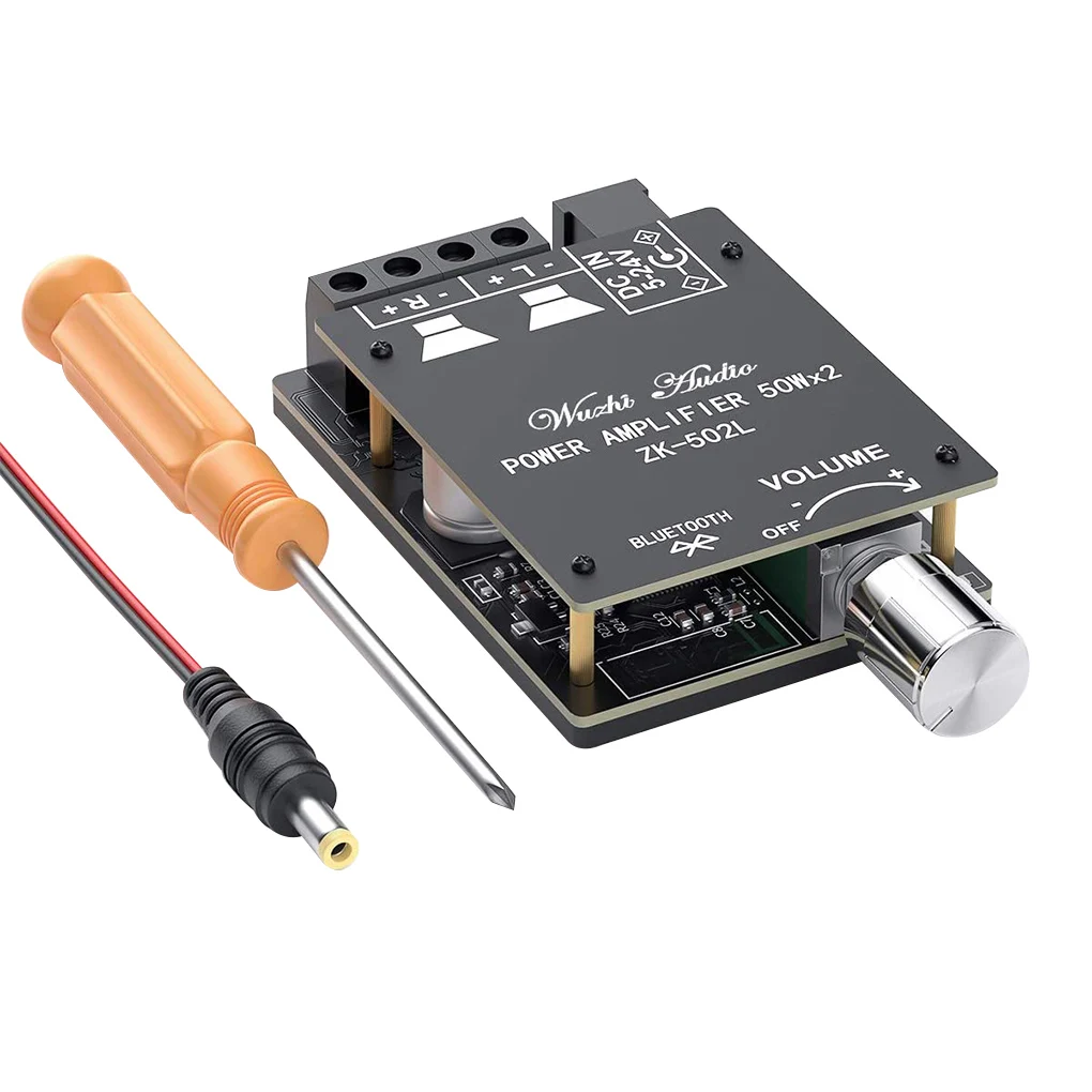 New Digital Audio Power Amplifier Module Bluetooth Stereo Audio Amplifier Circuit Board 50Wx2
New Digital Audio Power Amplifier Module Bluetooth Stereo Audio Amplifier Circuit Board 50Wx2