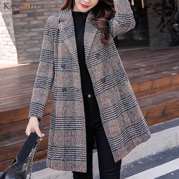 KANCOOLD coats Women Turn Down Collar Double-breasted Plaid Print Cashmere Long Coat Casual Fashion new Coat women 2019NOV25
KANCOOLD coats Women Turn Down Collar Double-breasted Plaid Print Cashmere Long Coat Casual Fashion new Coat women 2019NOV25