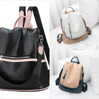Backpack Women's Korean Version 2020 New Soft Leather Women's Travel Backpack Leisure All-match Fashion Anti-theft Fashion Bag
Backpack Women's Korean Version 2020 New Soft Leather Women's Travel Backpack Leisure All-match Fashion Anti-theft Fashion Bag
