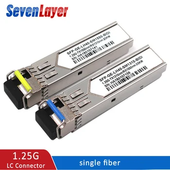 SFP Module 1.25G LC BiDi 1310nm/1550nm WDM switch SFP Transceiver module with Switch with DDM Function Compatible with Mikrotik
SFP Module 1.25G LC BiDi 1310nm/1550nm WDM switch SFP Transceiver module with Switch with DDM Function Compatible with Mikrotik