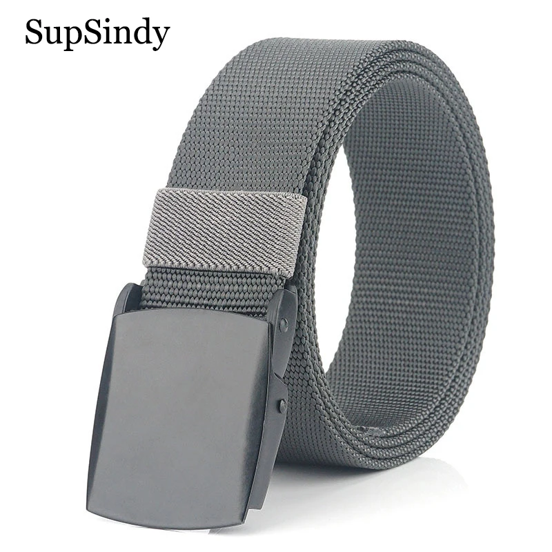 SupSindy Man's nylon belt luxury metal buckle Canvas Belts for men fashion jeans Waistband outdoor casual male strap Top quality
SupSindy Man's nylon belt luxury metal buckle Canvas Belts for men fashion jeans Waistband outdoor casual male strap Top quality